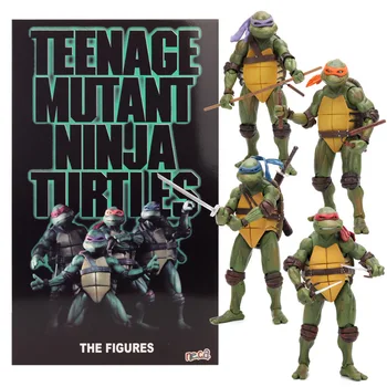 Neca Teenage Mutant Ninja Turtle 2018 Sdcc, ограниченный набор из 4 шт., 7-дюймовые подвижные фигурки, Статуи, модель, подарки для кукол
