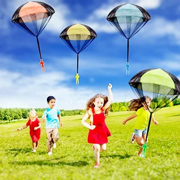 Детская игрушка для ручного метания парашюта, детский развивающий парашют с фигуркой солдата, развлечения на открытом воздухе, спортивные игры, Детская игра