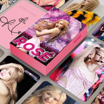 55 ШТ. Фотокарточки Kpop ITZY TWICE BORN Pink Venom Открытки Дженни Ломо LISA Rose Jisoo Альбом Shut Down K Pop Аксессуары Для Фотокарточек