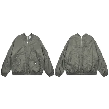 Осенне-зимняя летная куртка GRAILZ, Бейсбольная майка, мужские пальто Высокого качества 1:1 на двойной молнии