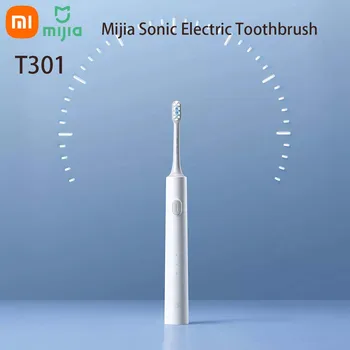NXiaomi Mijia Новая Звуковая Электрическая Зубная щетка T301 Высокоэффективная Антибактериальная Насадка Для Чистки Зубов без ржавчины IPX8 Водонепроницаемая