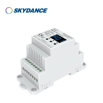 Skydance DA4-D (Din-рейка) DA4-L 4-канальная 4-канальная DT6 одноцветная светодиодная лента CV DALI светодиодный диммер PMW с регулировкой яркости DC 12V-24V 4CH, 5A/CH