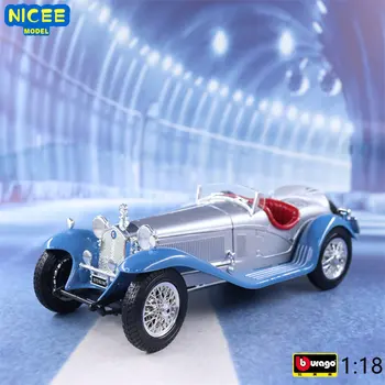 Bburago 1:18 1932 Alfa Romeo 8C 2300 Spider Touring Литая Под давлением Модель Автомобиля Из Металлического Сплава, Коллекция детских игрушек, Подарки B483