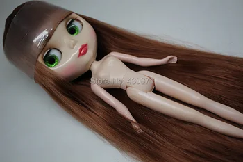 Бесплатная доставка кукла с длинными волосами для Blyth (BWS 236)