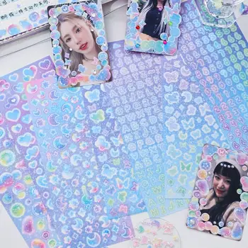 MOHAMM 30 Листов Блестящих Цветных милых наклеек с пузырьками для открыток 