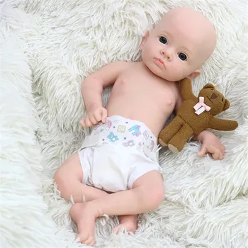 18-дюймовые комплекты Детских Кукол для девочек, Реалистичный Полный Силиконовый комплект Кукол-Реборнов, окрашенные Мягкие игрушки 
