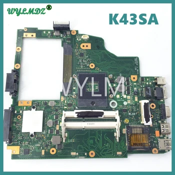 K43SA HM65 DDR3 Материнская плата для ноутбука Asus K43SA K43S A43S X43SA A43SA K43 Материнская плата ноутбука 100% Протестирована нормально