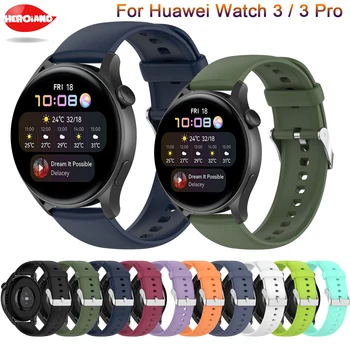 Новый спортивный силиконовый 22 мм ремешок для часов Huawei watch GT 2 2E Pro, сменный ремешок для умных часов, браслет для Huawei watch 3/3 pro