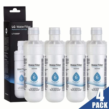 4 упаковки Подходит для LG-LT1000P ADQ747935 Освежающий Холодильник Замена фильтра для воды со льдом