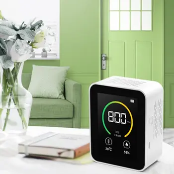 Домашний монитор качества воздуха, ЖК-цифровой детектор CO2, мониторинг качества воздуха в режиме реального времени, измерители температуры и влажности