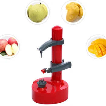 Электрическая спиральная овощечистка, многофункциональная машина для чистки яблок, фруктов, картофеля, Автоматическая овощечистка