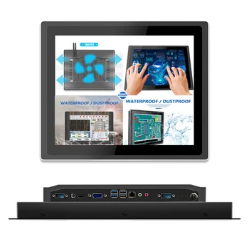 ip65 15-дюймовый емкостный сенсорный экран компьютерная панель все в одном i3 i4 i7 Android промышленный ПК с емкостным сенсорным ЖК-экраном