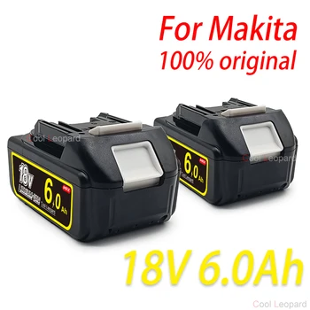 Новые Аккумуляторы 18V Для Makita, Для Перезаряжаемого Электроинструмента BL1860 BL1850B Сменный литий-ионный аккумулятор 18V 6AH X2 + Зарядное устройство