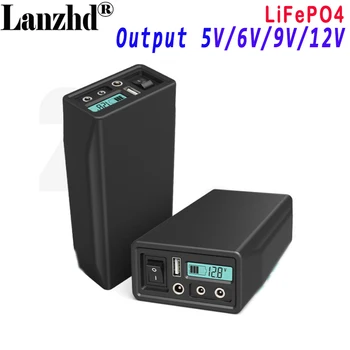 LiFePO4 литий-железо-фосфатная батарея для мобильного источника питания 5V 6V 9V 12V Аудио светодиодная подсветка с аккумулятором аккумуляторная батарея