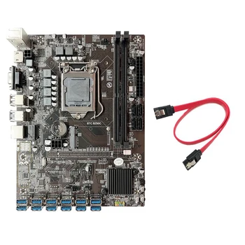 Материнская плата для майнинга BTC B250C + кабель SATA 12XPCIE к слоту USB3.0 GPU LGA1151 DDR4 для майнера BTC
