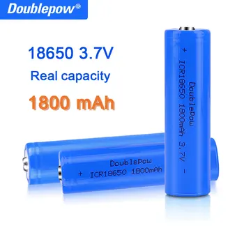Истинная емкость 100% новый оригинальный Doublepow 18650 3,7 в 1800 мАч 18650 литий-ионный аккумулятор для фонариков