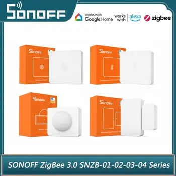 1-20 штук SONOFF Zigbee Умный Беспроводной Переключатель/Датчик температуры Влажности/Движения/Двери Для Alexa Google Home Ewelink APP