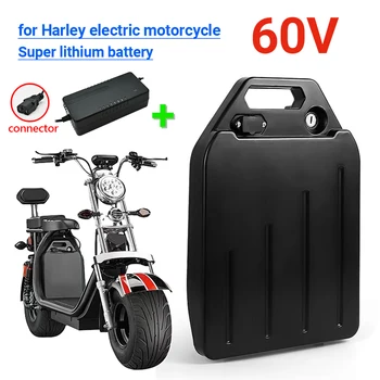 Литиевая батарея для электромобиля Harley, водонепроницаемая батарея 18650 60V 40Ah для двухколесного Складного электрического скутера Citycoco, велосипеда