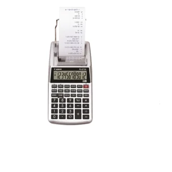 Маленький настольный калькулятор для печати, калькулятор для монохромной печати, калькулятор для печати P1, офисные принадлежности двойного назначения от батареи и постоянного тока