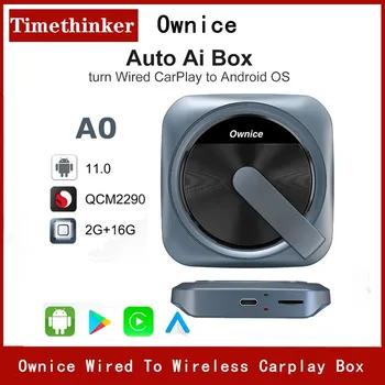Ownice Timethinker Проводной И Беспроводной Carplay Box Для Kia VW Toyota Peugeot Dongle Android 11 TV Auto Ai Box Netflix Spotify