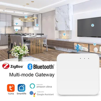 Tuya Smart Zigbee 3.0 /Bluetooth Gateway Hub, Многорежимный Шлюзовой мост, Голосовое управление Alexa Google Home, Работа с Smart Life