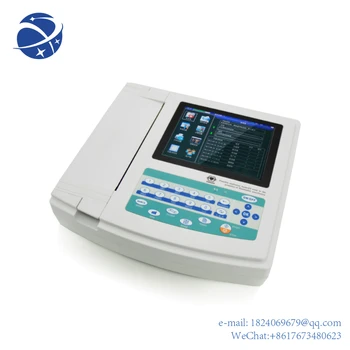 Сенсорный экран 12-канальный ЭКГ-аппарат с 12 выводами Настольный ЭКГ-рекордер EKG machine