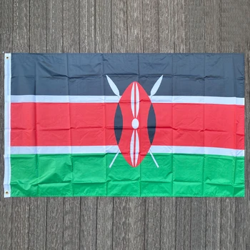 xvggdg НОВЫЙ Флаг Кении 3 фута x 5 футов Подвесной полиэфирный стандартный баннер с Флагом Кении