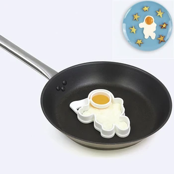 Силиконовая форма для яиц, форма астронавта, рамка для яичницы, кухонный инструмент для выпечки, Прочный инструмент для приготовления пищи, безопасный для пищевых продуктов силикон