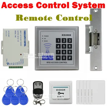 DIYSECUR Полный комплект 125 кГц RFID клавиатура система контроля доступа Комплект безопасности + электрический замок KD2000