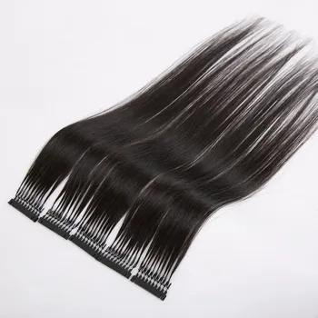 5 шт./лот 40-70 см 100% Натуральные Натуральные волосы 6D для наращивания
