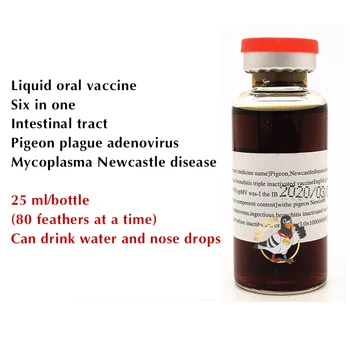 Германия Stauffer pigeon medicine пероральная вакцина жидкая 25 мл Xexin pigeon products Ньютаунская вакцина против аденовируса 6 в 1