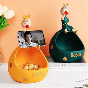 Коробка для хранения Nordic Bubble Girl Украшения из смолы, Клубный Обеденный стол, Скульптура, Украшение для дома, Гостиной, Аксессуары для рабочего стола, Ремесла