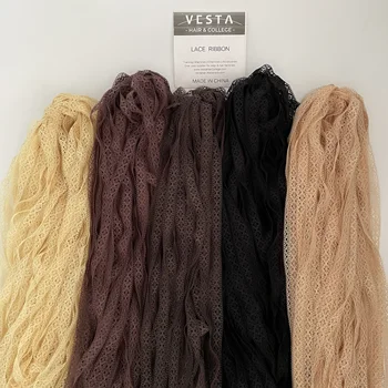 Vesta Hair 100 Ярдов Корейская Высококачественная 14 мм Дышащая Кружевная Лента, Кружевная Лента Для Изготовления Париков, Шапки, Аксессуары Для Париков