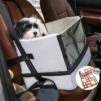 Сумка для автокресла для домашних собак, Нескользящая Теплая корзина, Складной Гамак, Безопасный автомобильный Подлокотник, коробка, подстилка для собак, кошек