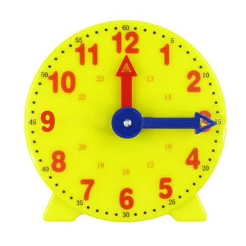 Монтессори Детские Обучающие Часы Time Teacher Gear Clock 12/24 Часовое Взаимодействие Родителей и детей Развивающие Часы Игрушки Учебные пособия